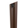 Durapost Cover Strip For U Channel - 2100mm Sepia Brown