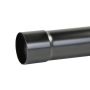 Aluminium Round Swaged Downpipe - 63mm x 2mtr PPC Finish Black (9005 Matt)