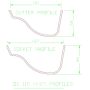 Cast Iron Ogee Gutter - 115mm x 1829mm Black