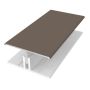 Naturale Cladding Two-Part Aluminium H Trim - 3mtr For Greyed Oak - Pack of 2
