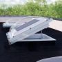 Domed Manual Opening Flat Roof Window - 700mm x 700mm Double Glazed White