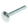 M10 x 150mm - Coach Bolt with Nut Grade 4.6 DIN 603 - BZP - Bag of 15