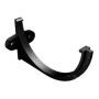 Cast Aluminium Half Round Gutter Fascia Bracket - 125mm Black (9005 Leatherette)