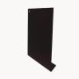 Aluminium Fascia V Profile Box End Assembly - 400mm x 2mm x 400mm Black (9005 Matt)