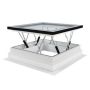 Smoke Ventilation Flat Roof Window - 1050mm x 1050mm Double Glazed White