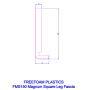 150mm Black Smooth Fascia Board - 18mm x 5mtr
