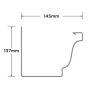 Copper Large Ogee Gutter - 145mm x 2.4mtr Length