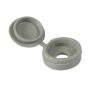 Screw Cover Caps - 6-8 Gauge Light Grey - Pack of 100