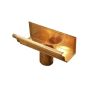 Copper Large Ogee Gutter Running Outlet To 100mm