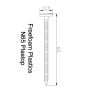 Plastic Headed Nails - 65mm Storm Grey - Box of 100