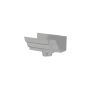 Cast Iron H16 Ogee Gutter Running Outlet - 125mm for 75mm Downpipe Primed