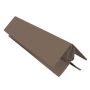 Foresta Wood Effect Cladding Two-Part Lacquered Aluminium Corner Trim - 3mtr For African Padauk, Grey Cedar and Woodland Grey
