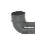 FloPlast Round Downpipe Bend - 92.5 Degree x 68mm Anthracite Grey