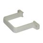 FloPlast Square Flush Downpipe Clip - 65mm White - Pack of 2