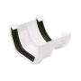 FloPlast PVC Square to PVC Half Round Gutter Adaptor - White
