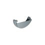 FloPlast Half Round Gutter External Stopend - 112mm Grey