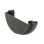 FloPlast Cast Iron Effect Half Round Gutter External Stopend - 112mm