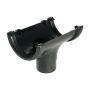 FloPlast Cast Iron Effect Half Round Gutter Running Outlet - 112mm