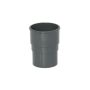 FloPlast Round Downpipe Socket - 68mm Anthracite Grey