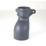 Cast Iron Round Downpipe Eared Anti-Splash Shoe - 150mm Primed