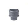 Cast Iron Round Downpipe Non-Eared Loose Socket with Spigot - 150mm Primed