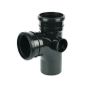 FloPlast Ring Seal Soil Branch - 92.5 Degree x 110mm Black