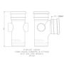 FloPlast Ring Seal Soil Branch - 92.5 Degree x 110mm Black