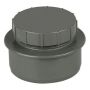 FloPlast Ring Seal Soil Access Plug - 110mm Anthracite Grey
