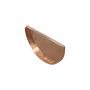 Copper Large Half Round Gutter Stop End - 165mm