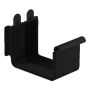 Galeco Square Steel Gutter Union - 125mm Black
