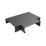 Aluminium Coping T Junction for 141-200mm Wall - 260mm Anthracite Grey (7016 Matt)
