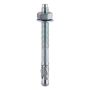 12mm x 100mm - Throughbolt Masonry Anchor - BZP - Bag of 4