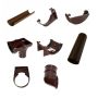 FloPlast Mini Gutter Shed Pack Pent Style Roof - 8 x 6 Brown