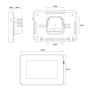 Fastwarm Touchscreen Thermostat  - 16 Amp Black