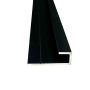 Wetwall Bathroom Alloy Panel 4mm End Cap - 2440mm Matt Black