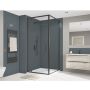 Wetwall Bathroom Wall Panel - 2440mm x 600mm x 4mm - Malibu Grey / Storm Blue