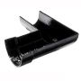 Cast Iron Deep Half Round Gutter Left Hand Angle - 90 Degree x 100mm Black