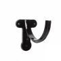 Cast Iron Deep Half Round Gutter Fascia Bracket - 100mm Black