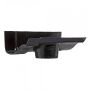 Cast Iron Ogee Gutter Running Outlet - 125mm for 75mm Downpipe Black