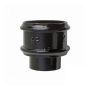Cast Iron Round Downpipe Non-Eared Loose Socket with Spigot - 100mm Black
