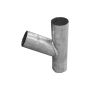 Zinc Round Downpipe Branch - 80mm
