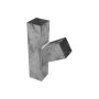 Zinc Square Downpipe Branch - 80mm x 80mm