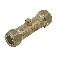 Check Valve Double - 22mm Brass