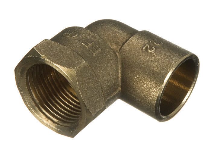 Endfeed Female Iron Adaptor Bent - 22mm x 3/4