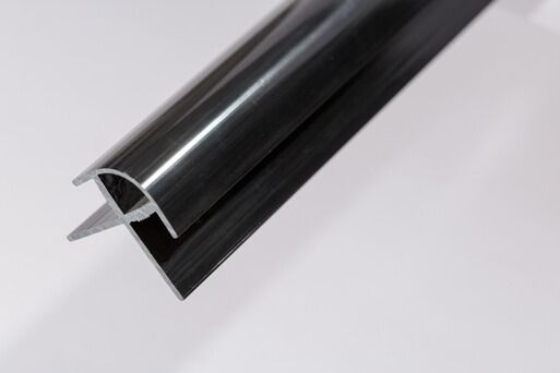 Storm Internal Cladding PVC External Corner - 2400mm x 10mm Black - For Bathrooms/ Showers