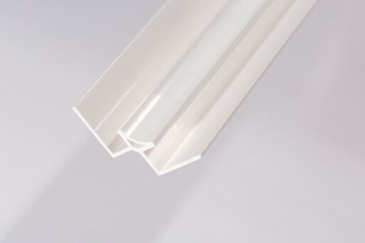 Storm Internal Cladding PVC Internal Corner - 2400mm x 10mm White - For Bathrooms/ Showers