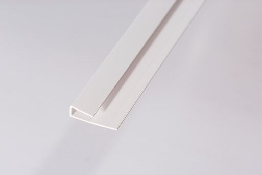 Storm Internal Cladding PVC Starter/Edge Trim U Channel - 2700mm White - For Bathrooms/ Kitchens/ Ceilings