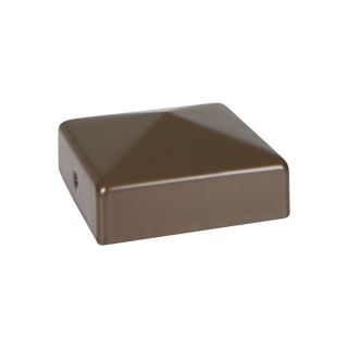 Durapost Fence Post Cap With Bracket - 75mm x 75mm Sepia Brown