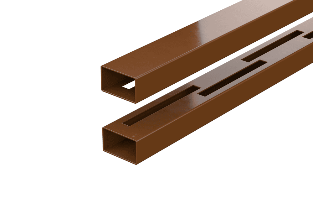 Durapost Vento Vertical Composite Fencing Rail - Up To 900mm Brown - Pack of 2