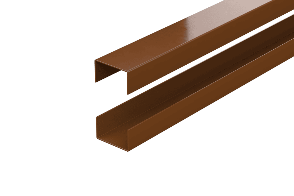 Durapost Urban Composite Fencing Rail - 1830mm Sepia Brown - Pack of 2